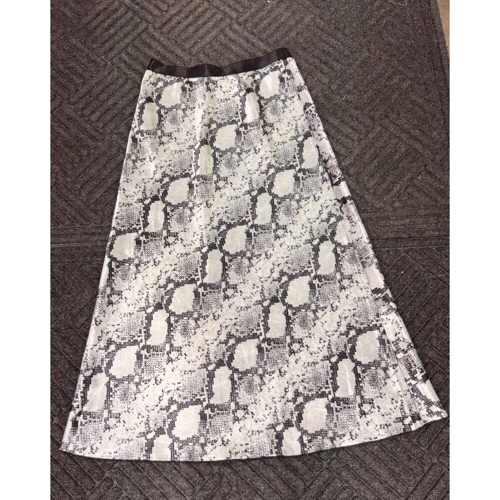 VS Pink Knit Riot Snakeskin Print Slip Skirt Size Small